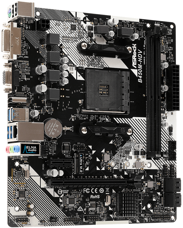 ASRock - ** B Grade ** Motherboard ASRock B450M-HDV R4.0