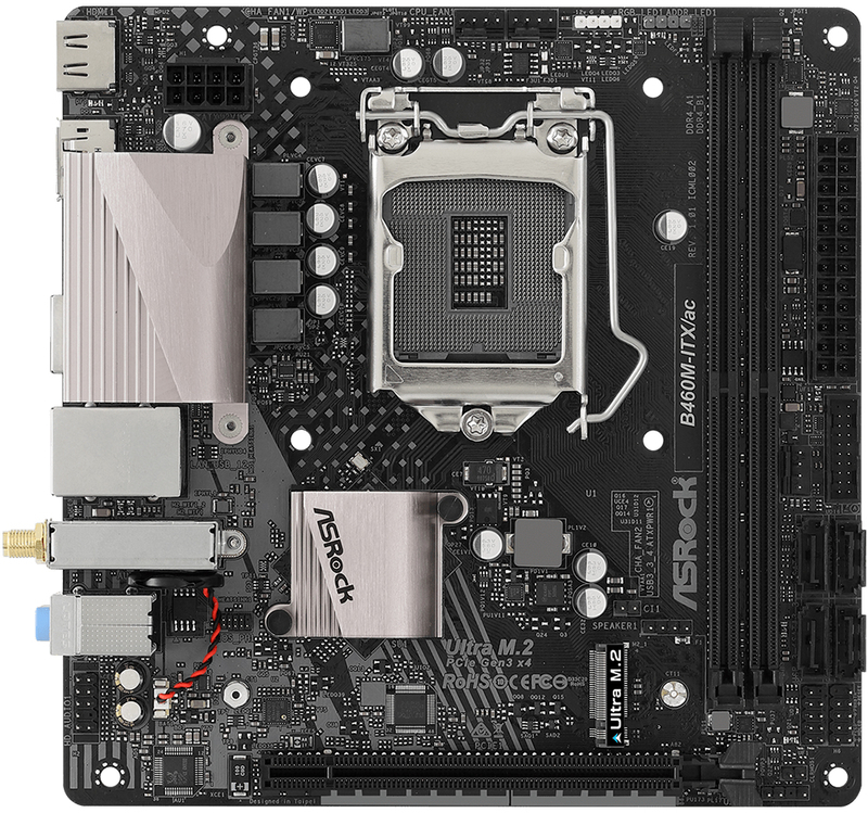 ASRock - Motherboard ASRock B460M-ITX/ac