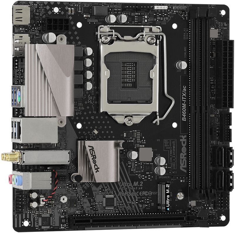 ASRock - Motherboard ASRock B460M-ITX/ac