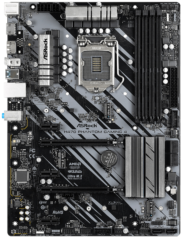 ASRock - Motherboard ASRock H470 Phantom Gaming 4