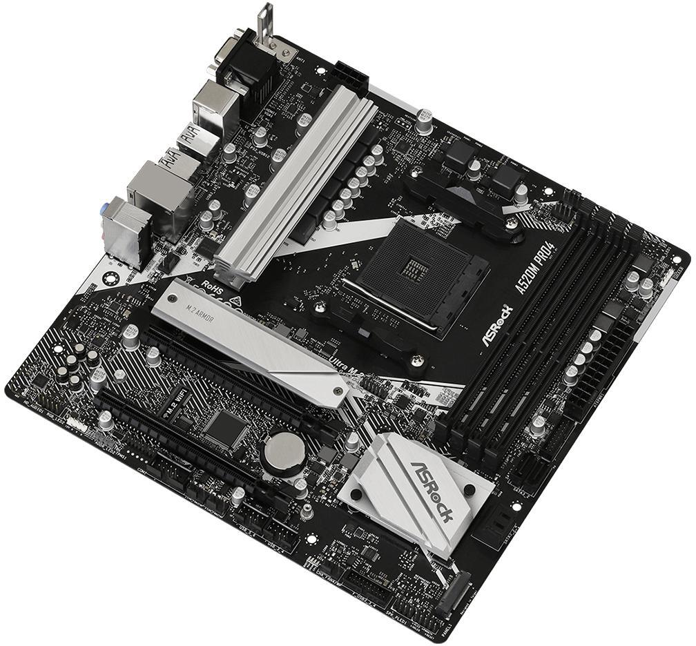 ASRock - Motherboard ASRock A520M Pro4