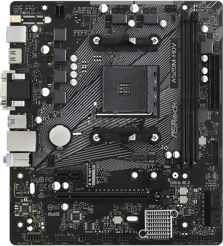 ASRock - ** B Grade ** Motherboard ASRock A520M-HDV
