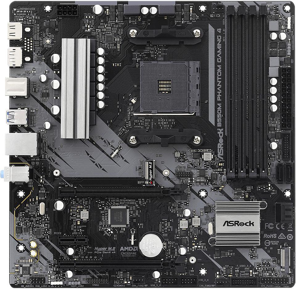 ASRock - Motherboard ASRock B550M Phantom Gaming 4