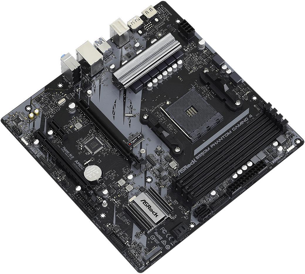 ASRock - Motherboard ASRock B550M Phantom Gaming 4