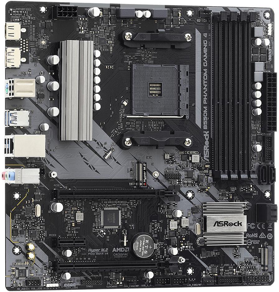 ASRock - Motherboard ASRock B550M Phantom Gaming 4