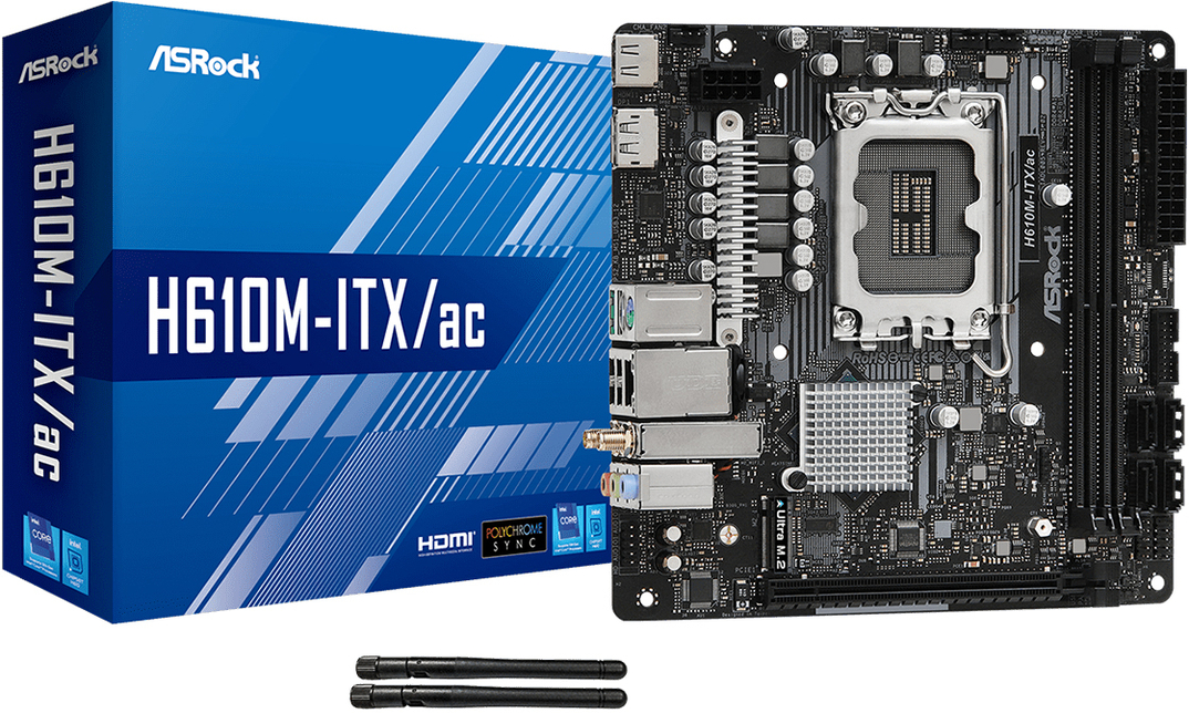 Motherboard ASRock H610M-ITX/ac