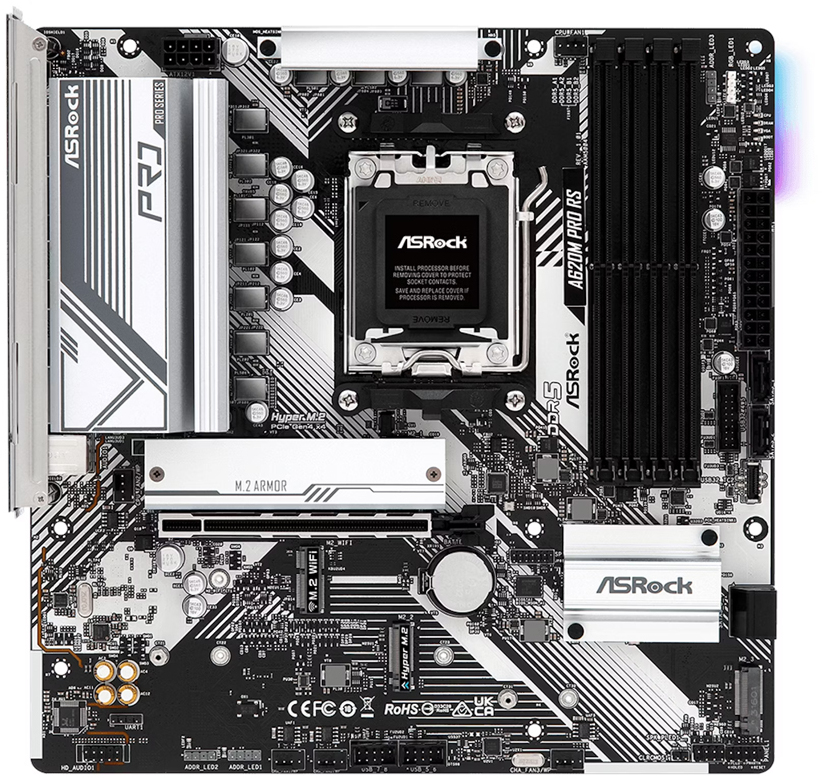 ** B Grade ** Motherboard ASRock A620M Pro RS