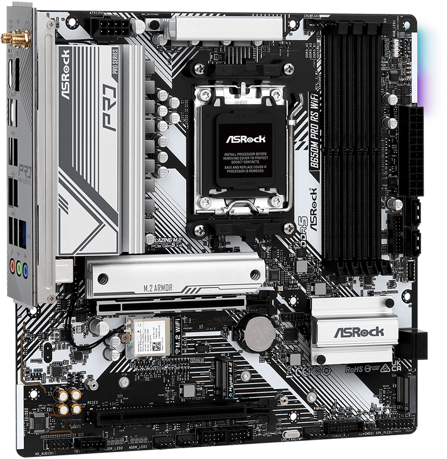 ASRock - Motherboard ASRock B650M Pro RS WiFi