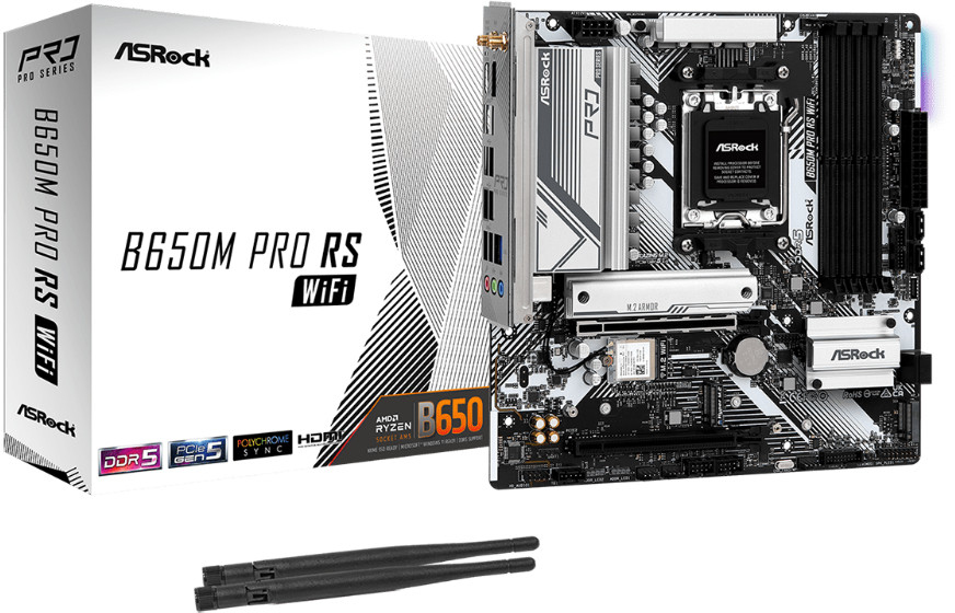 ASRock - Motherboard ASRock B650M Pro RS WiFi