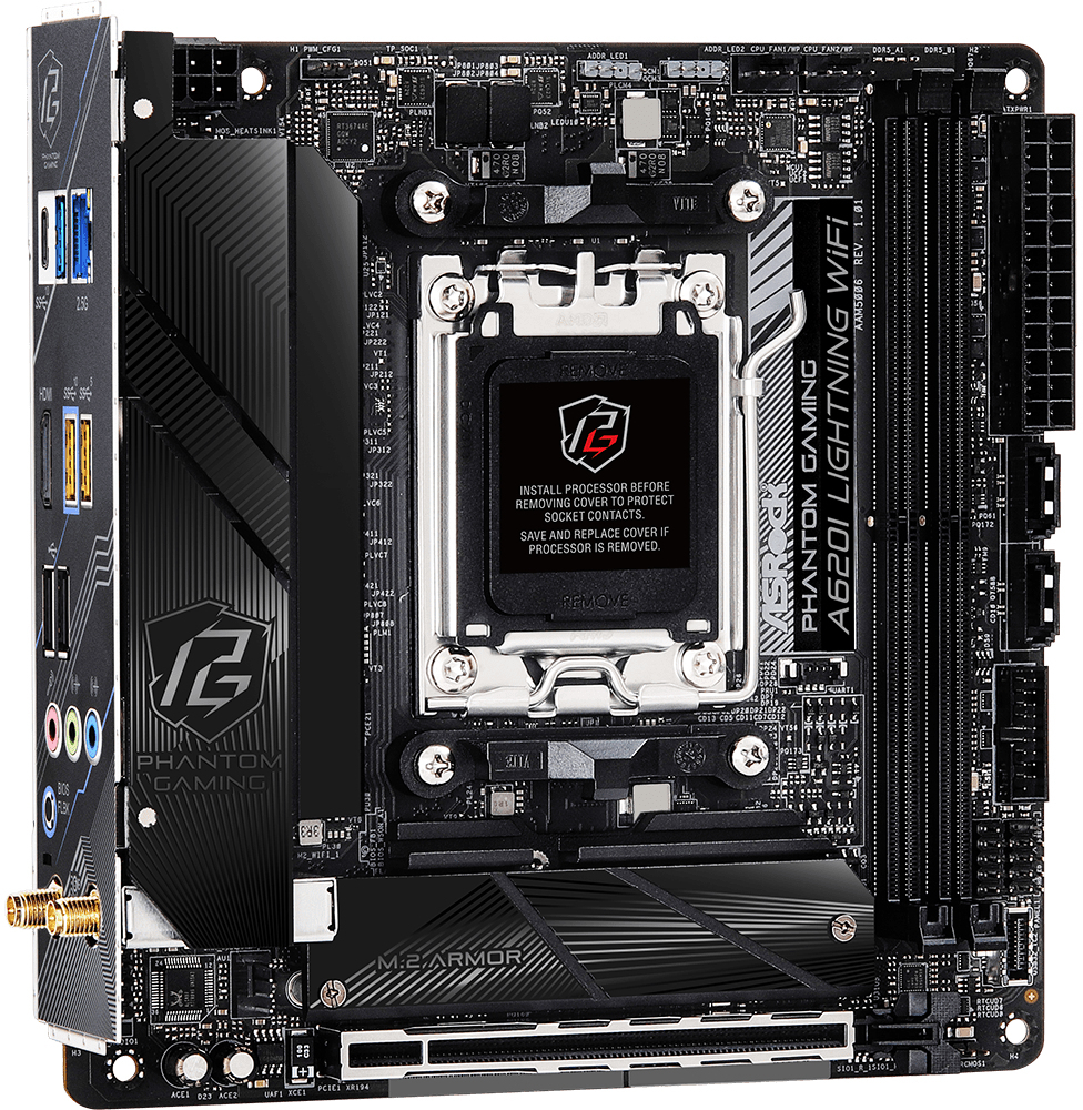 ASRock - Motherboard ASRock A620I Lightning WiFi