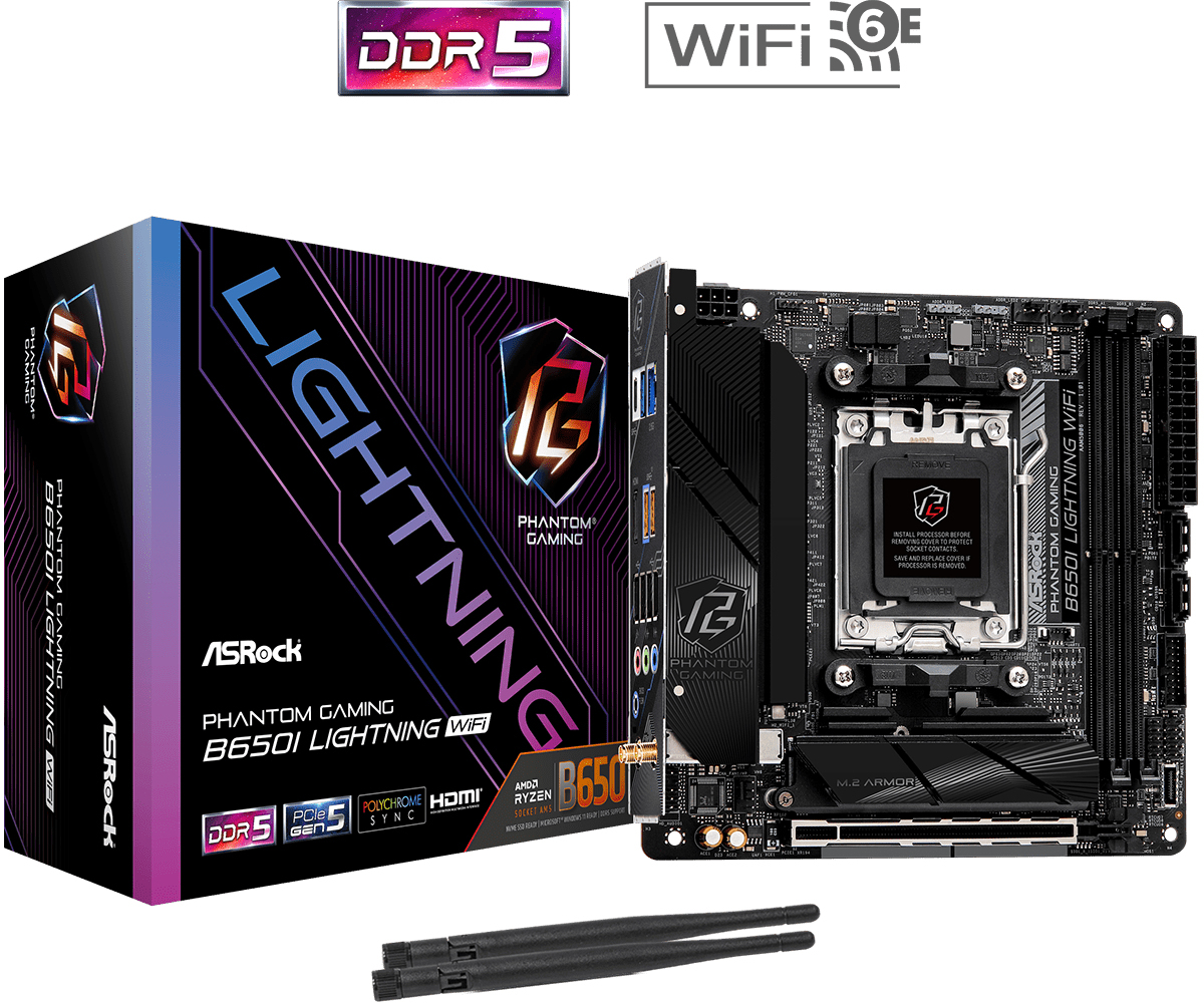 ASRock - Motherboard ASRock B650I Lightning WiFi