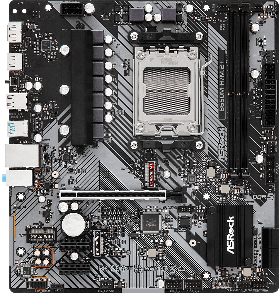 ASRock - Motherboard ASRock B650M-H/M.2+