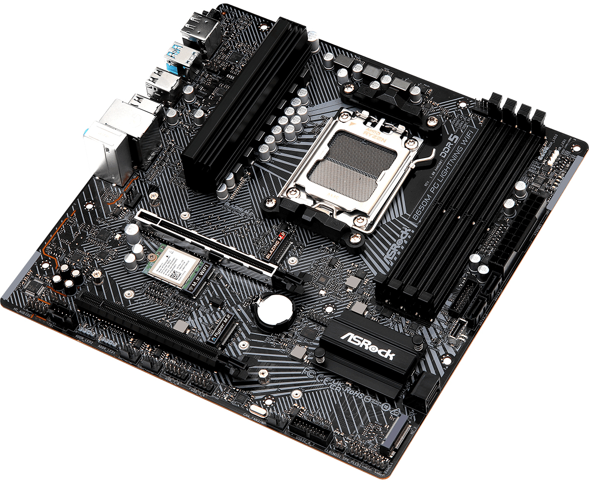 ASRock - Motherboard ASRock B650M PG Lightning WiFi