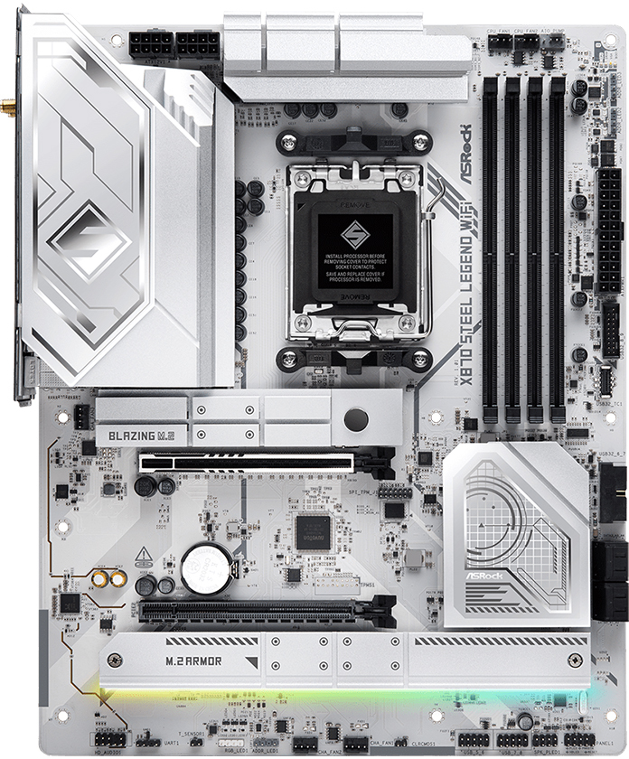 ASRock - Motherboard ASRock X870 Steel Legend WiFi