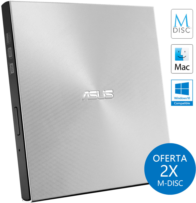 Drive Externa ASUS ZenDrive U7M Ultra-Slim M-Disc Prateado