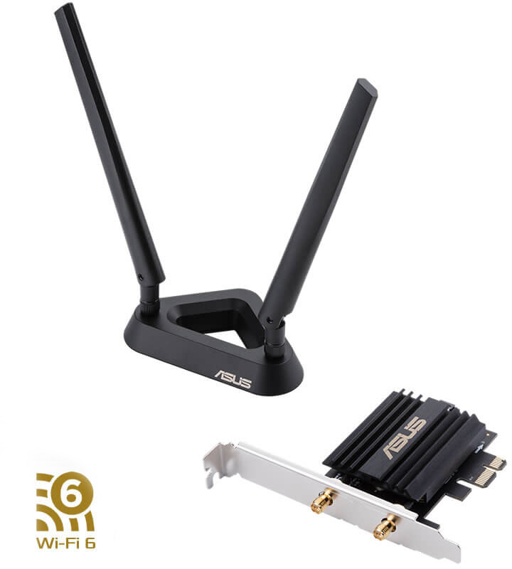 Placa de Rede Asus PCE-AX58BT Wireless AX3000 WiFi 6 PCIe