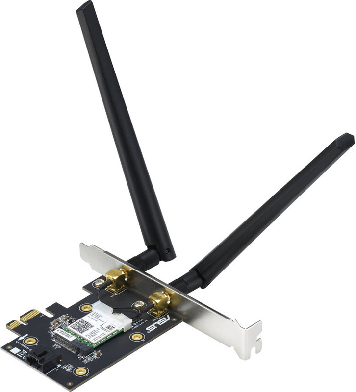 Asus - Placa de Rede ASUS PCI Express PCE-AX3000 Dual-Band AX3000 WiFi 6 + Bluetooth 5.0