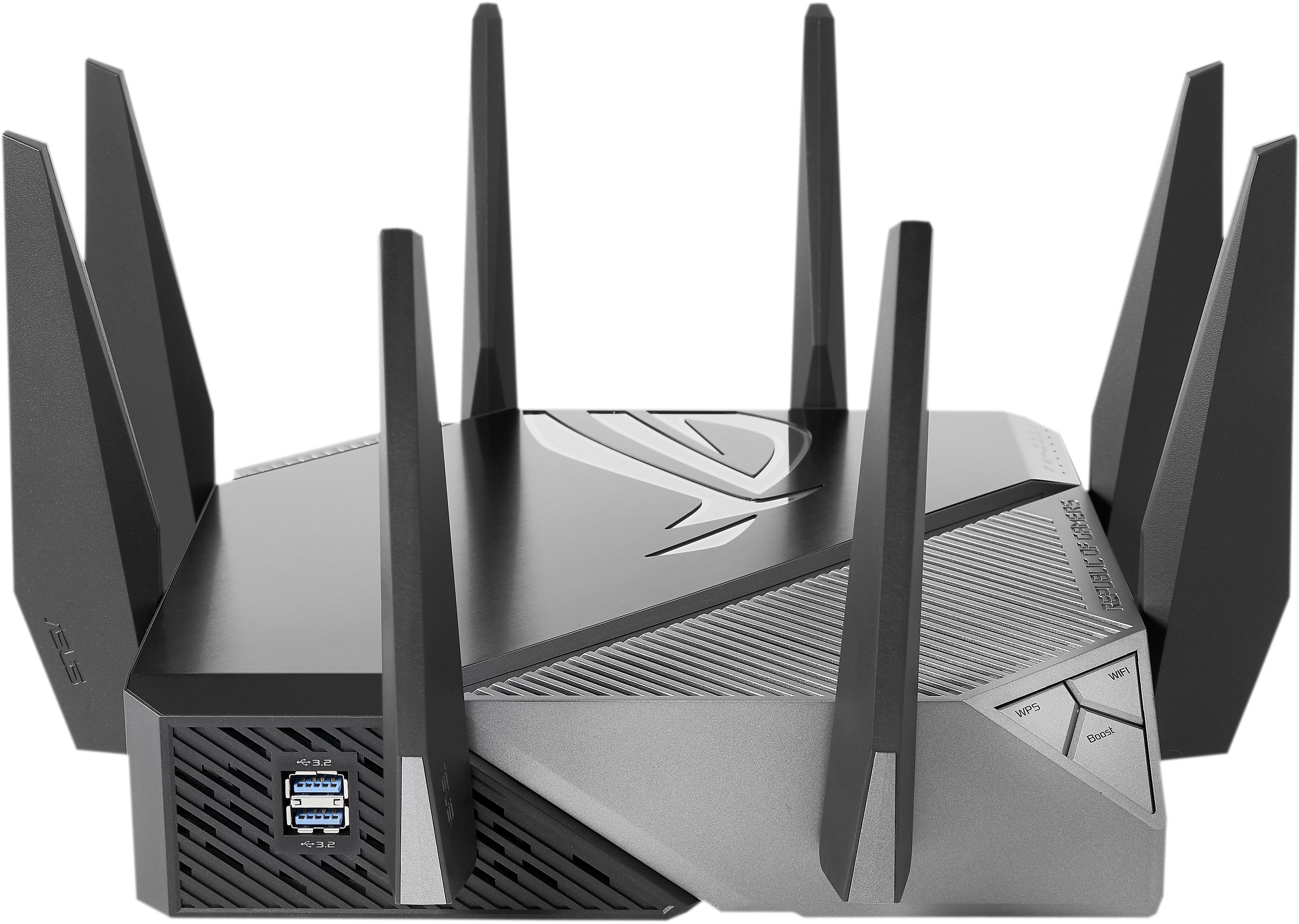 Asus - ** B Grade ** Router Gaming Asus Rapture GT-AXE11000 Tri-Band AiMesh Wireless WiFi6E
