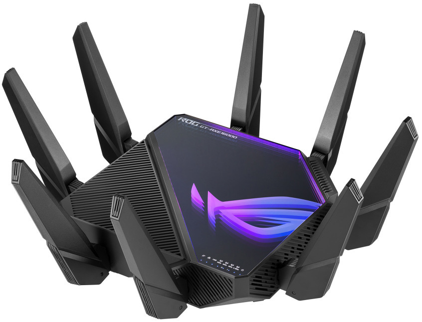 Router Gaming Asus ROG Rapture GT-AXE16000 Quad-Band 1x 2.5Gbps + Gigabit WIFI 6