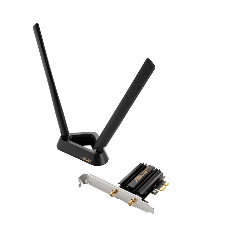 Asus - Placa de Rede ASUS PCI Express PCE-AXE59BT Tri-Band AXE5400 WiFi 6E + Bluetooth 5.2