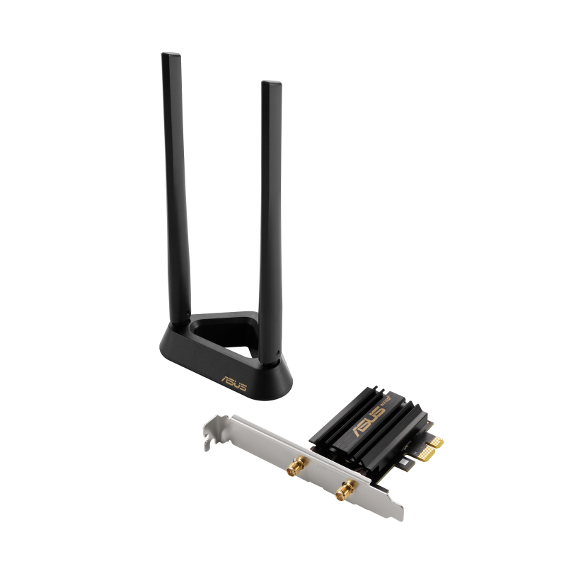 Asus - Placa de Rede ASUS PCI Express PCE-AXE59BT Tri-Band AXE5400 WiFi 6E + Bluetooth 5.2