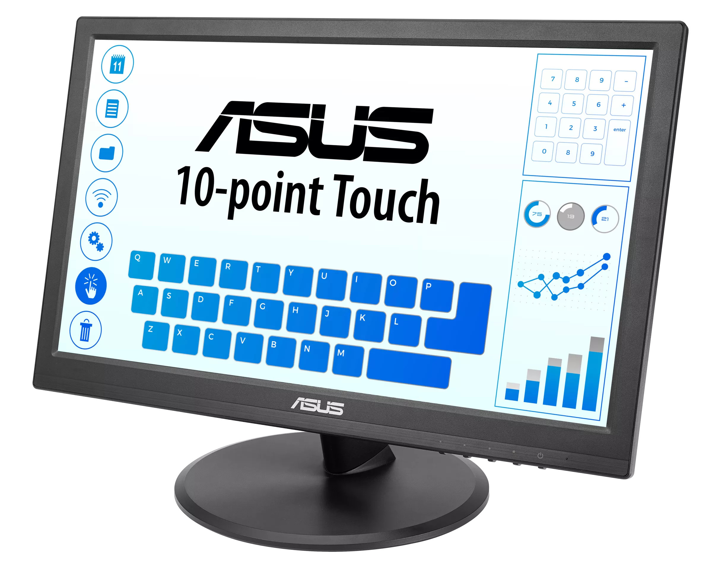 Asus - Monitor ASUS Touch 15.6" VT168HR TN WXGA 60Hz 5ms
