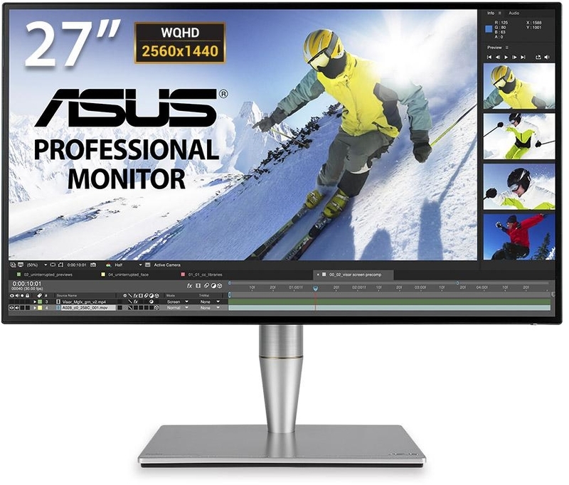  - ** B Grade ** Monitor Asus 27" ProArt PA27AC WQHD IPS 60Hz 5ms USB-C (45W) Thunderbolt 3