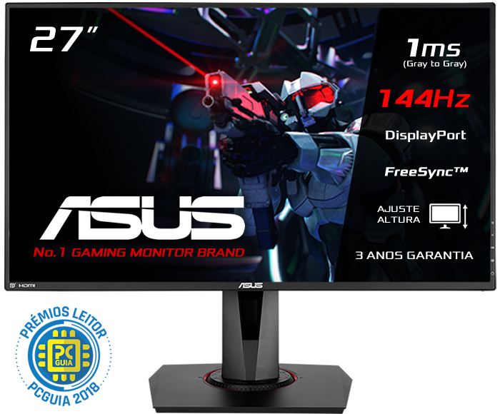 Monitor Asus 27" VG278Q 144Hz FreeSync 1ms