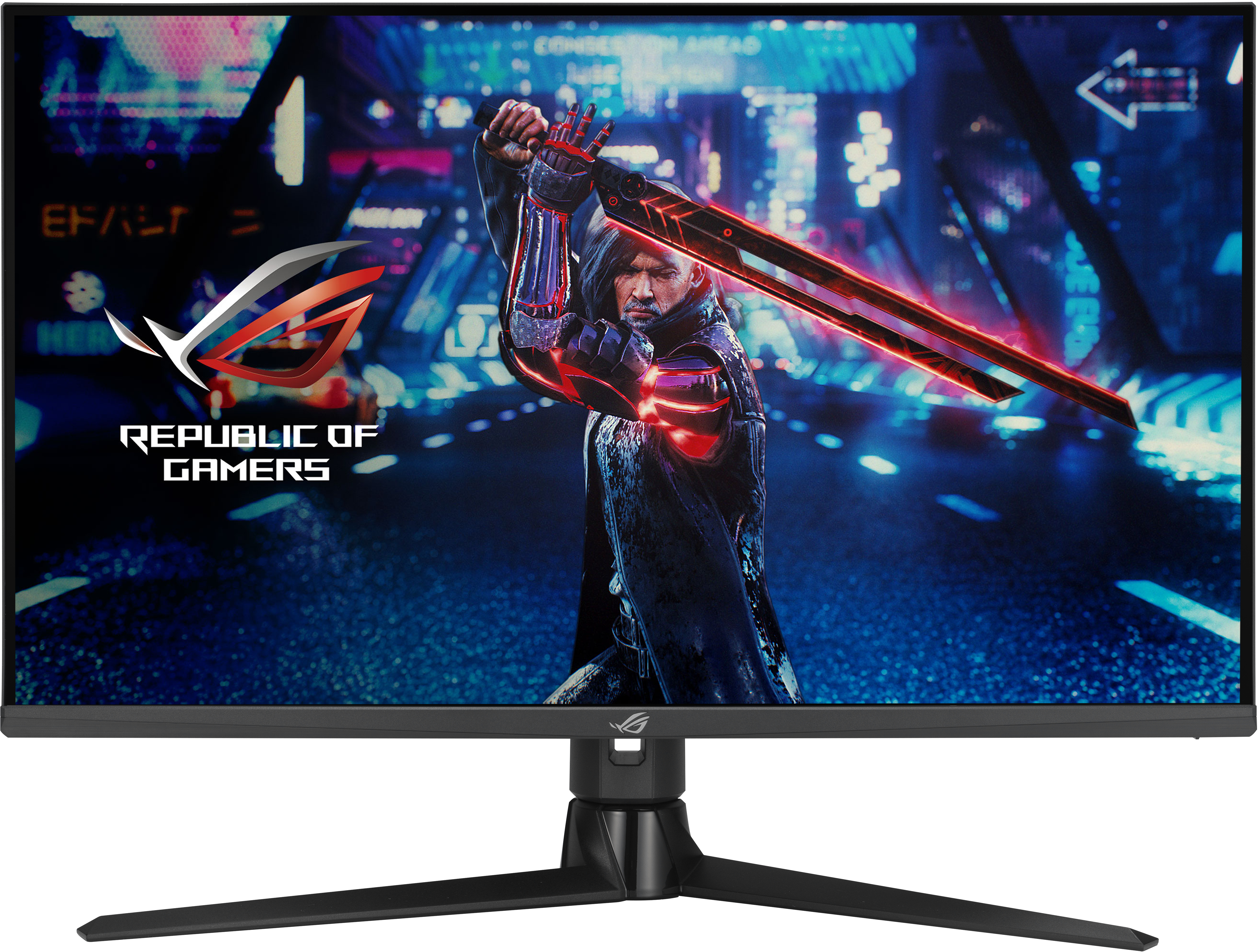 Asus - Monitor ASUS ROG STRIX 32" XG32UQ Fast IPS 4K 160Hz (OC) 1ms G-SYNC Compatible / FreeSync Premium Pro DisplayHDR 600