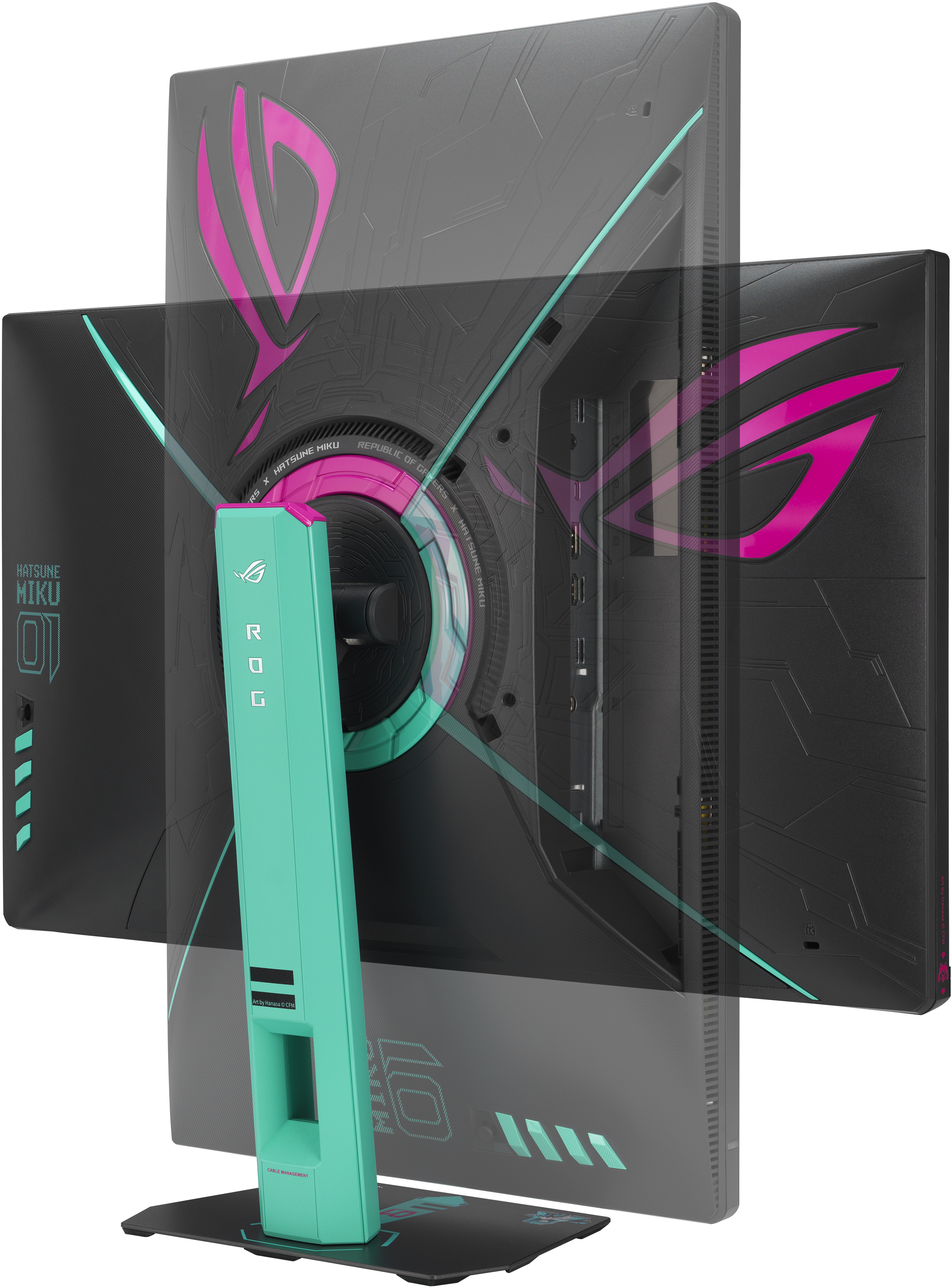 Asus - Monitor ASUS ROG STRIX 27" XG27ACMEG-G Hatsune Miku Edition QHD 360Hz Fast IPS 0.03ms