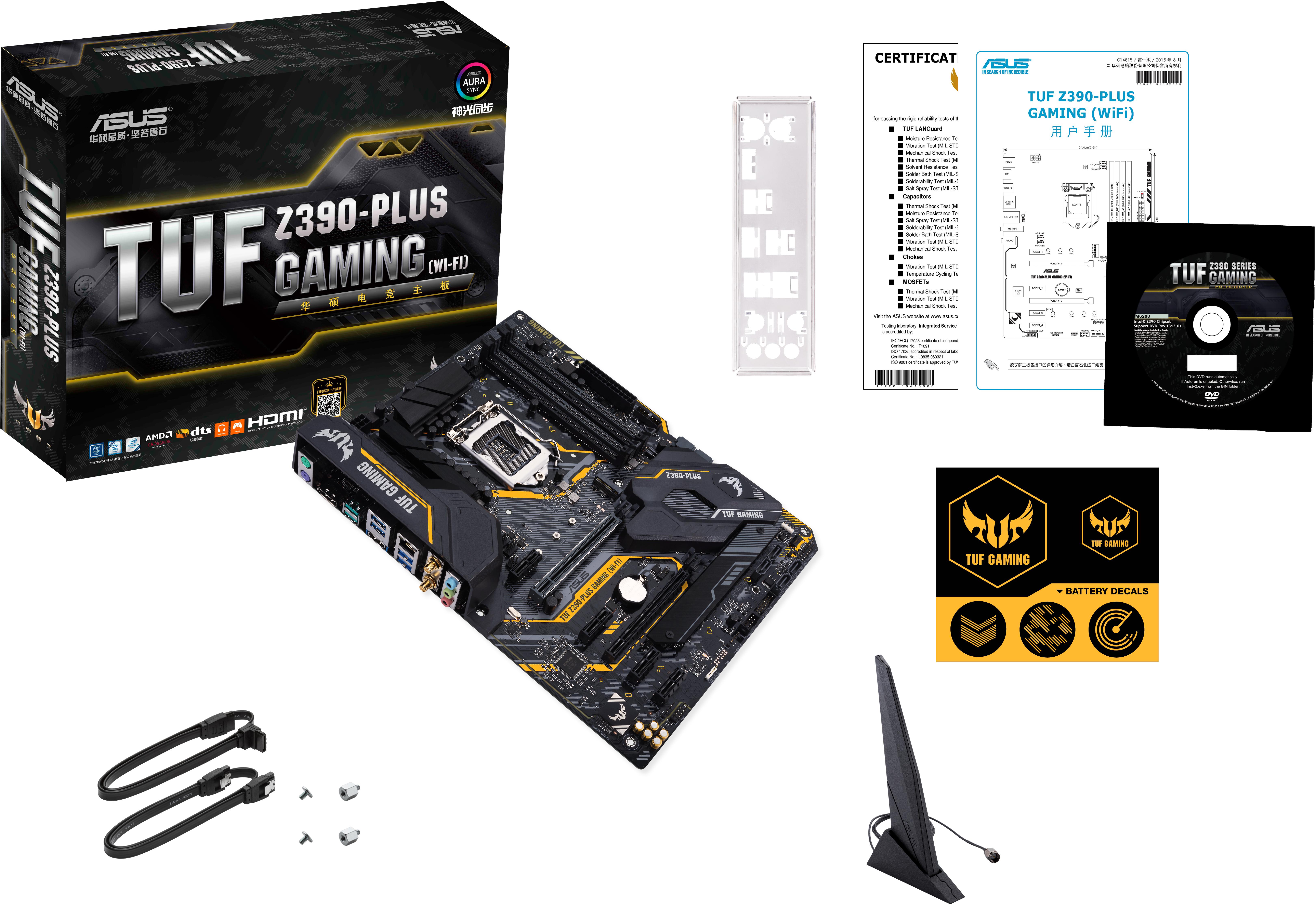 Asus - ** B Grade ** Motherboard Asus TUF Z390 Plus Gaming WiFi