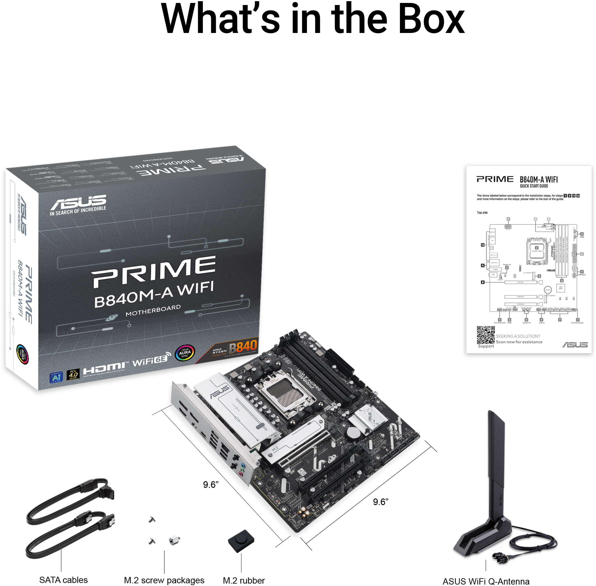 Asus - Motherboard Asus PRIME B840M-A WiFi