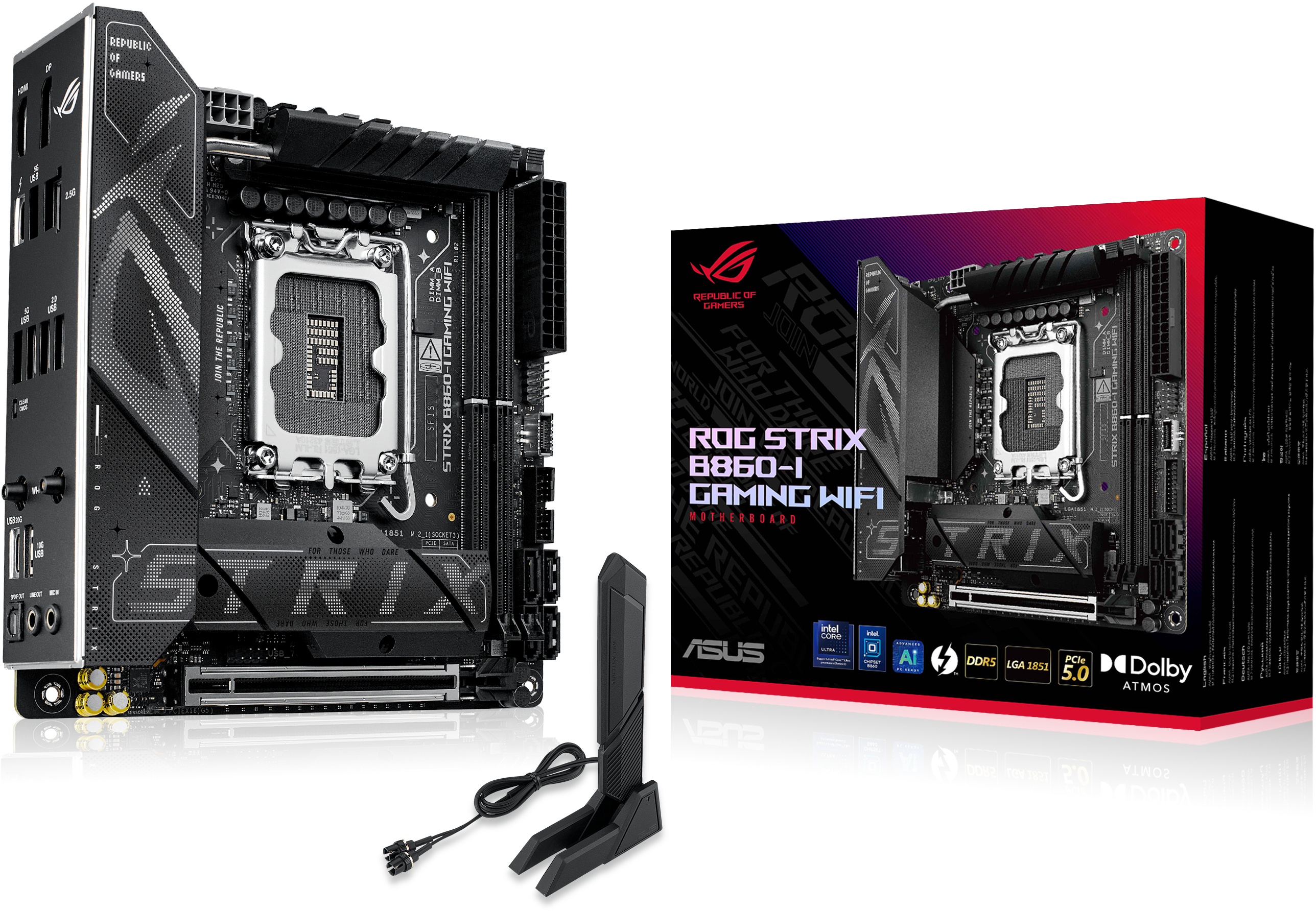 Asus - Motherboard Asus ROG Strix B860-I Gaming WiFi
