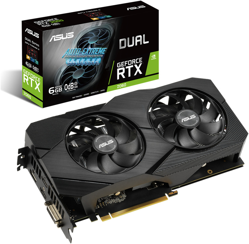 Gráfica Asus GeForce® RTX 2060 Dual Evo 6GB GD6