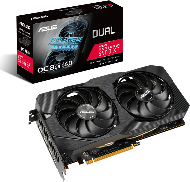 Gráfica Asus Radeon RX 5500 XT Dual Evo OC 8GB