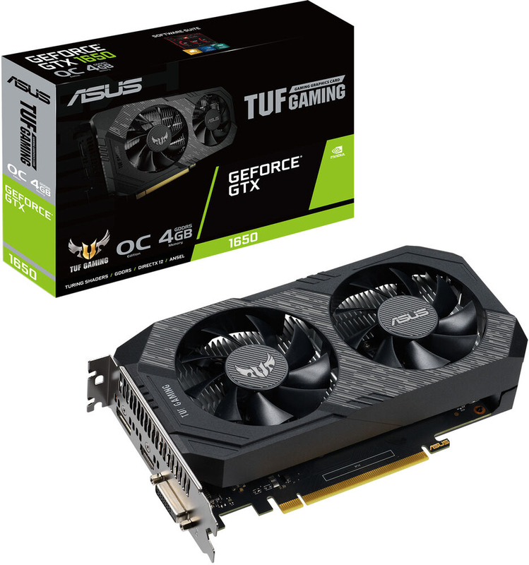 Gráfica Asus GeForce® GTX 1650 TUF Gaming OC 4GB
