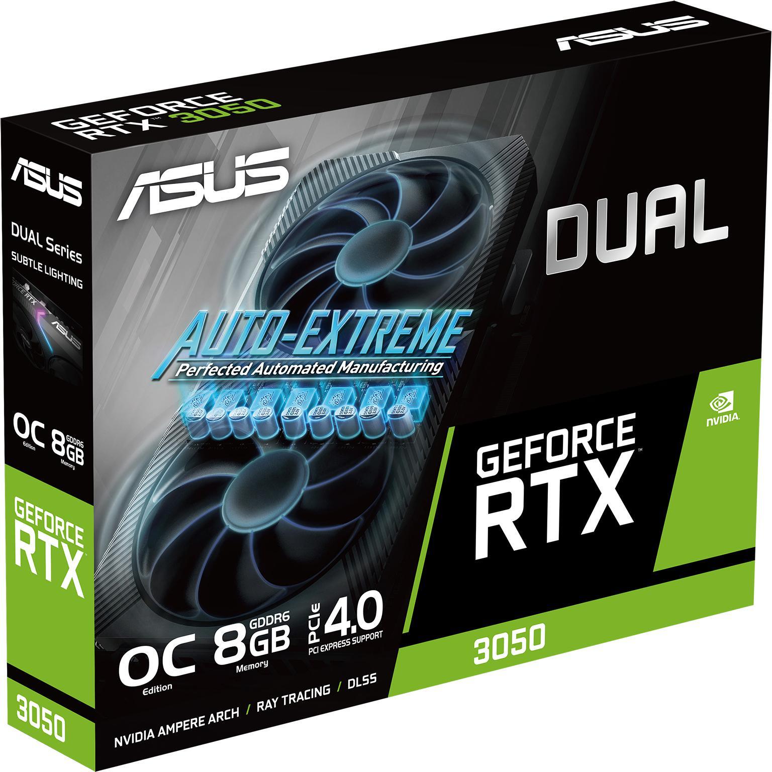 Asus - Gráfica Asus GeForce® RTX 3050 Dual OC V2 8GB GDDR6