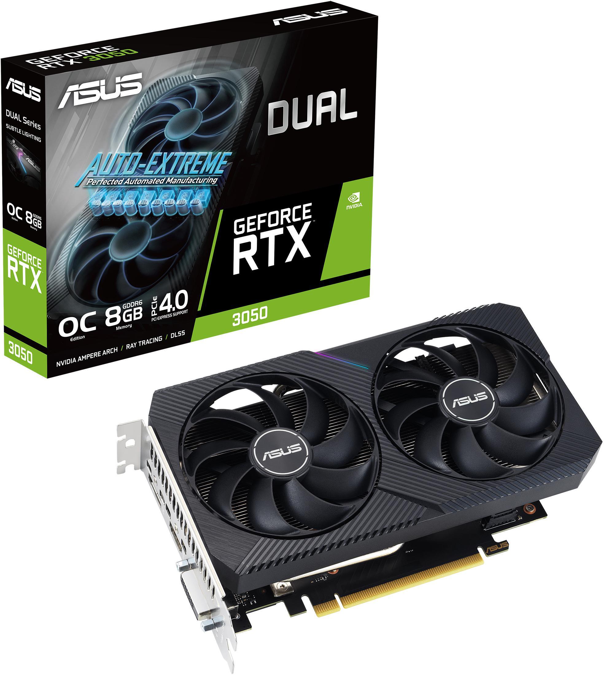 Asus - Gráfica Asus GeForce® RTX 3050 Dual OC V2 8GB GDDR6