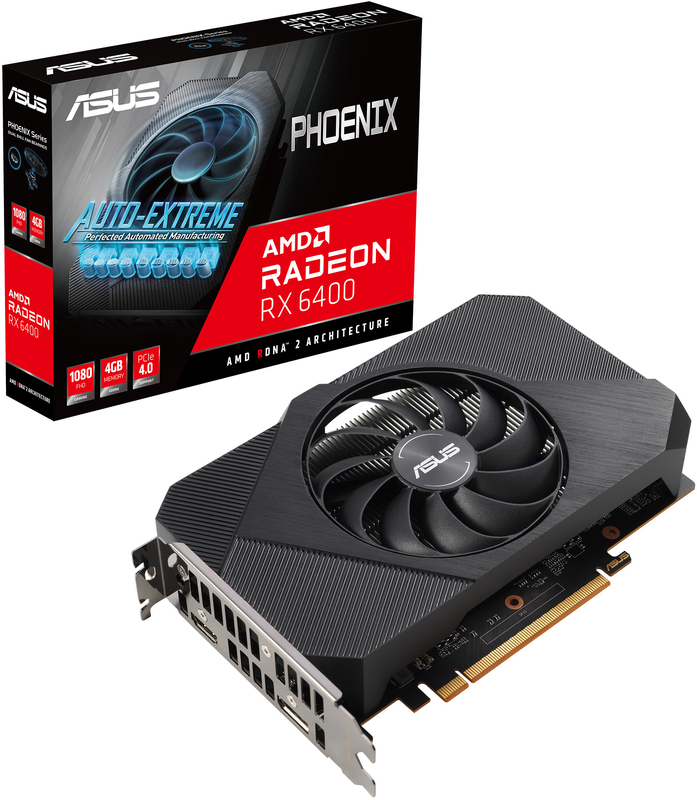 Gráfica Asus Radeon RX 6400 Phoenix 4GB GDDR6