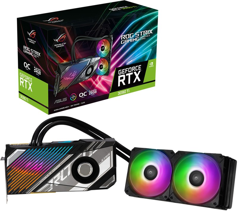 Gráfica Asus GeForce® RTX 3090 Ti ROG Strix Gaming OC LC 24GD6X