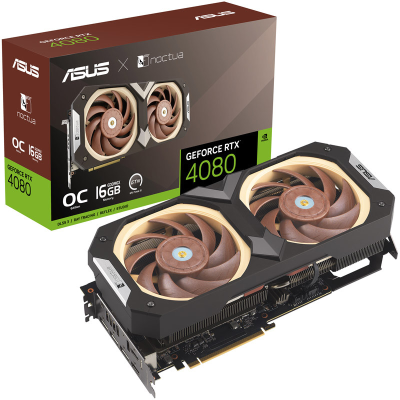 Placa Gráfica Asus GeForce RTX 4080 Pro Art 16GB GDDR6X OC-PCI-E  nVidia-Placas Gráficas-Componentes