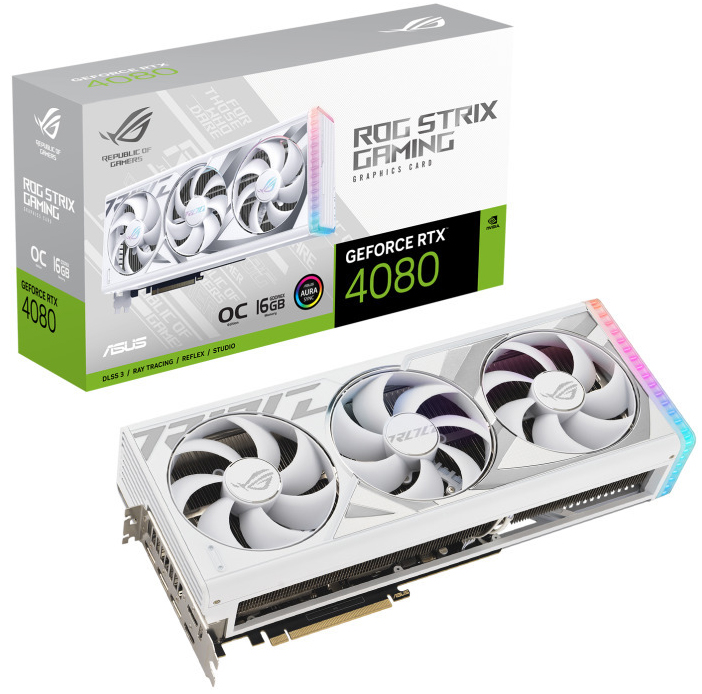 Gráfica Asus GeForce® RTX 4080 ROG Strix Gaming OC White Edition 16GB GDDR6X DLSS3