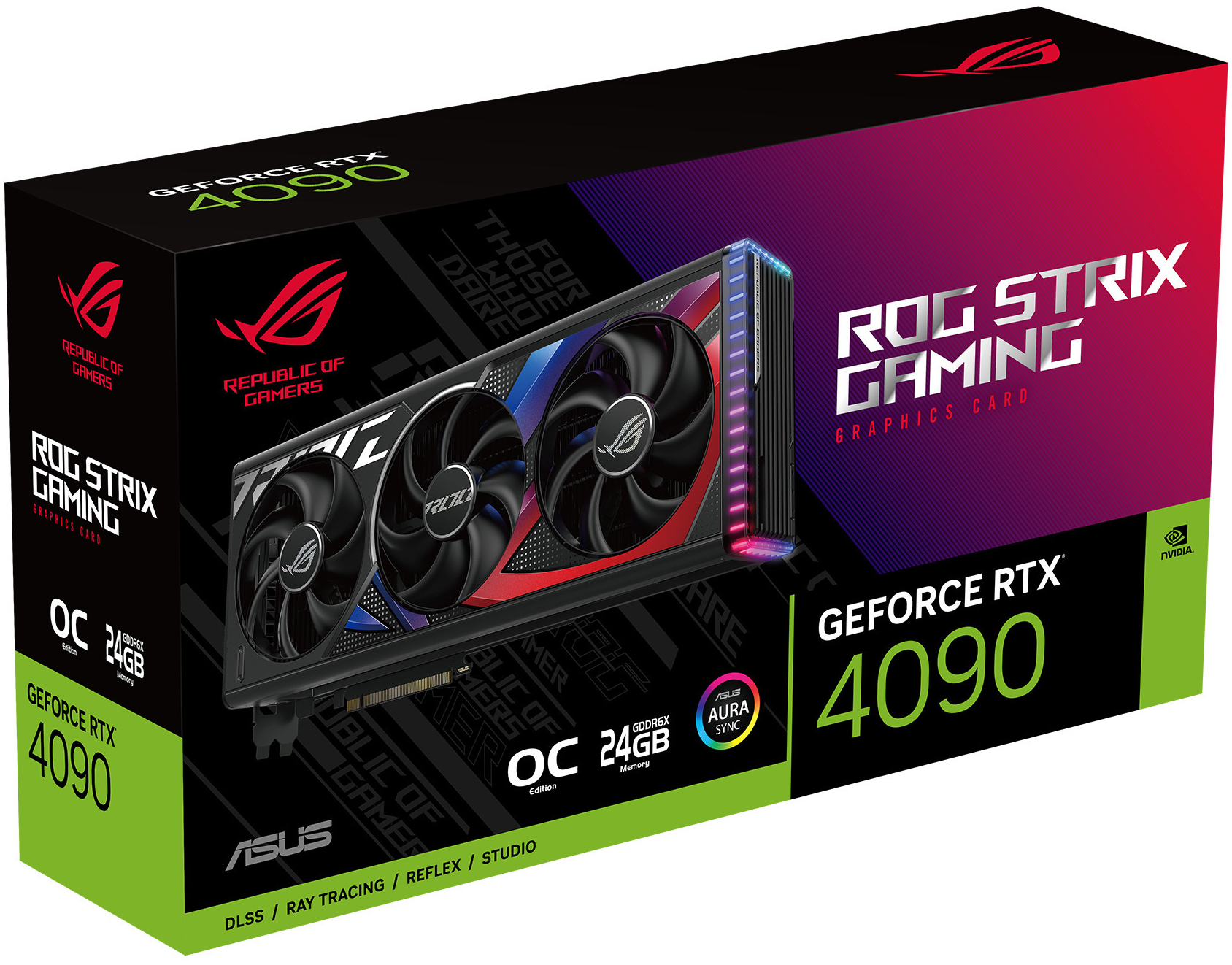 Asus - Gráfica Asus GeForce® RTX 4090 ROG Strix Gaming OC 24GB GDDR6X DLSS3