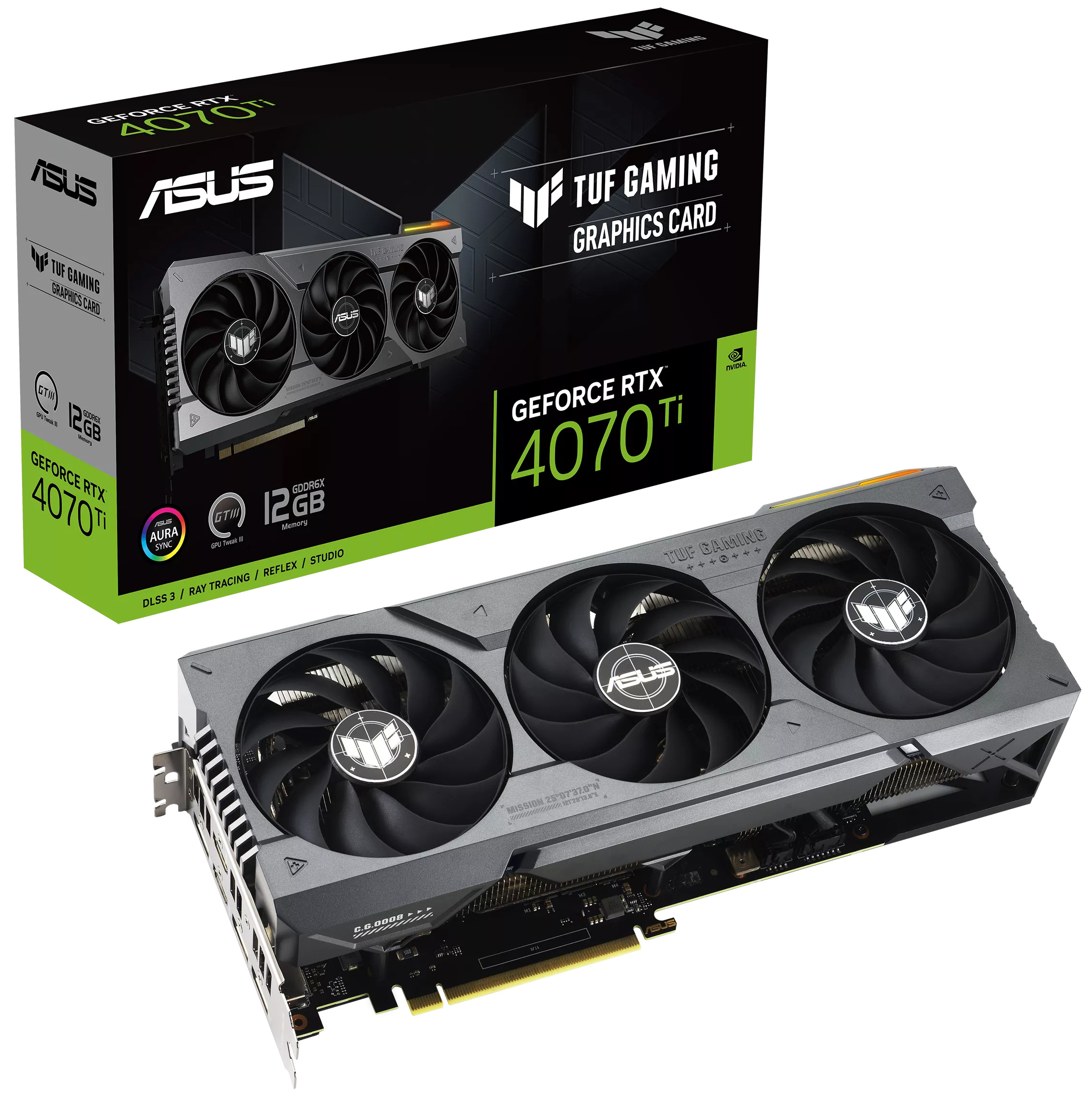 Gráfica Asus GeForce® RTX 4070 Ti TUF Gaming 12GB GDDR6X DLSS3