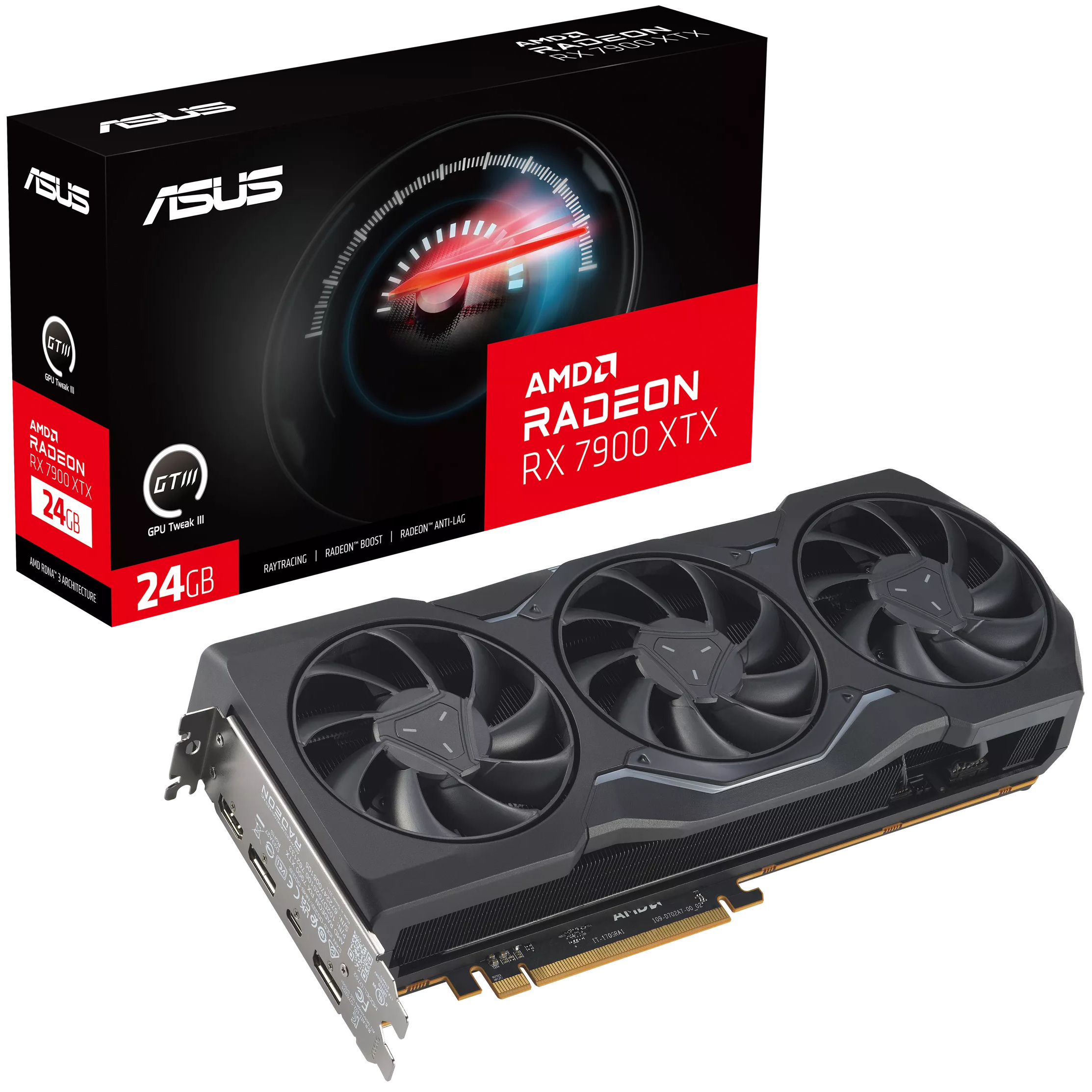 Asus - Gráfica Asus Radeon RX 7900 XTX OC 24GB