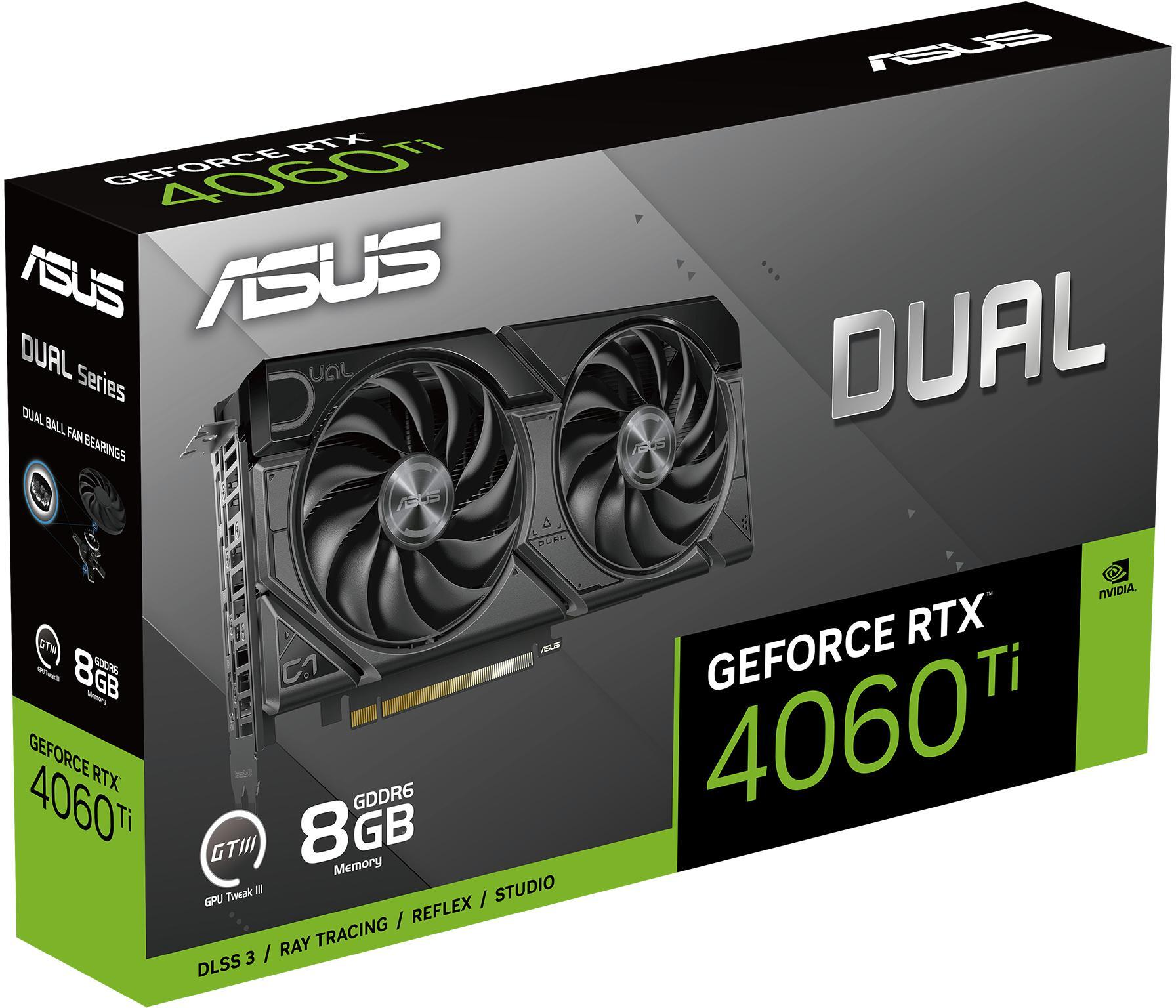 Asus - Gráfica Asus GeForce® RTX 4060 Ti Dual EVO 8GB GDDR6 DLSS3