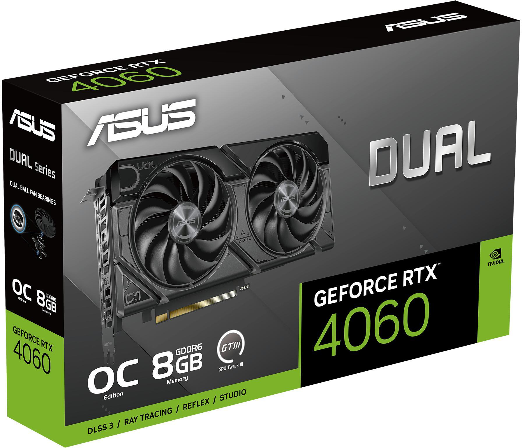 Asus - Gráfica Asus GeForce® RTX 4060 Dual Evo OC 8GB GDDR6 DLSS3