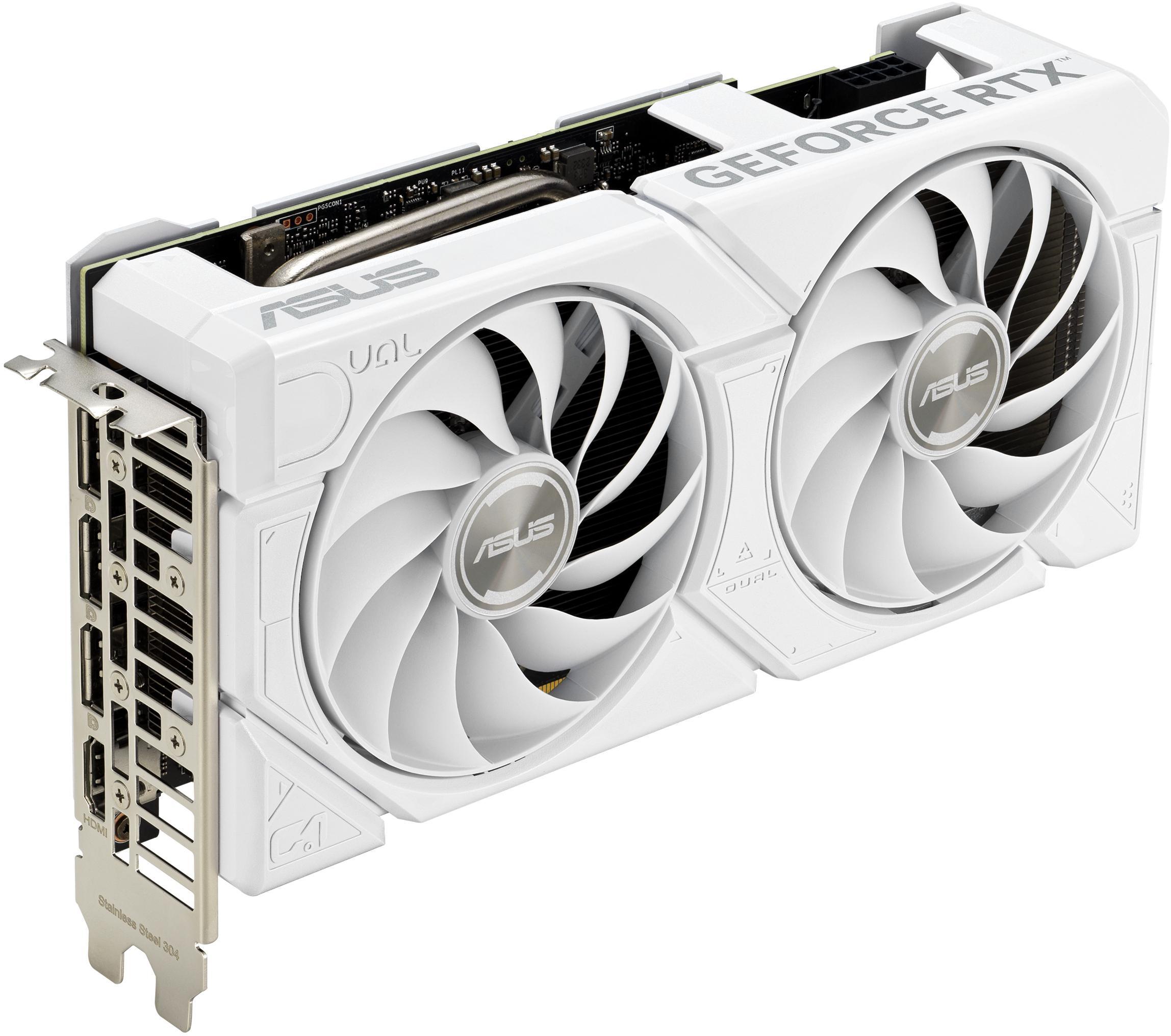 Asus - Gráfica Asus GeForce® RTX 4060 Dual Evo OC White 8GB GDDR6 DLSS3