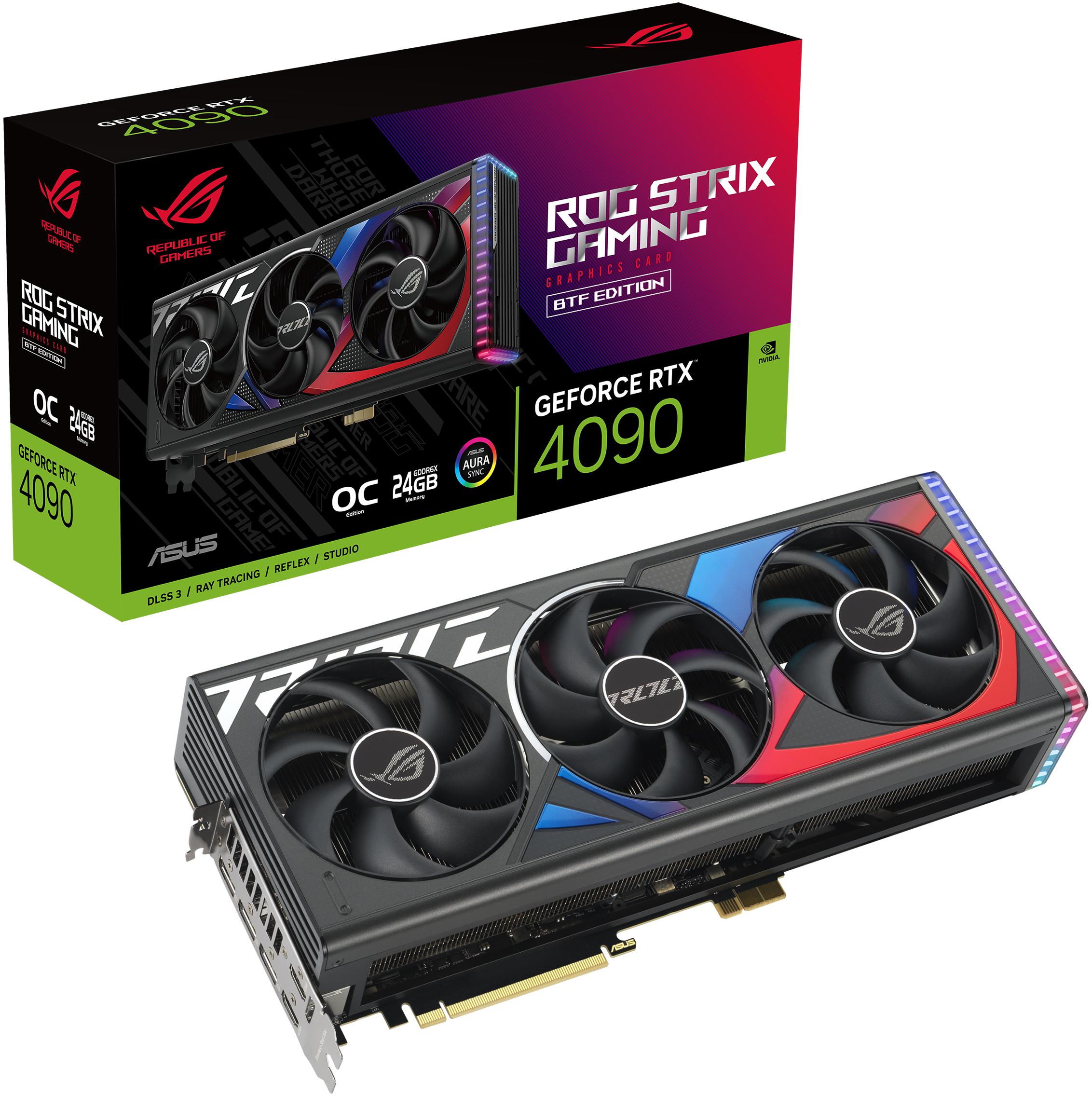 Asus - ** B Grade ** Gráfica Asus GeForce® RTX 4090 ROG Strix Gaming BTF OC 24GB GDDR6X DLSS3