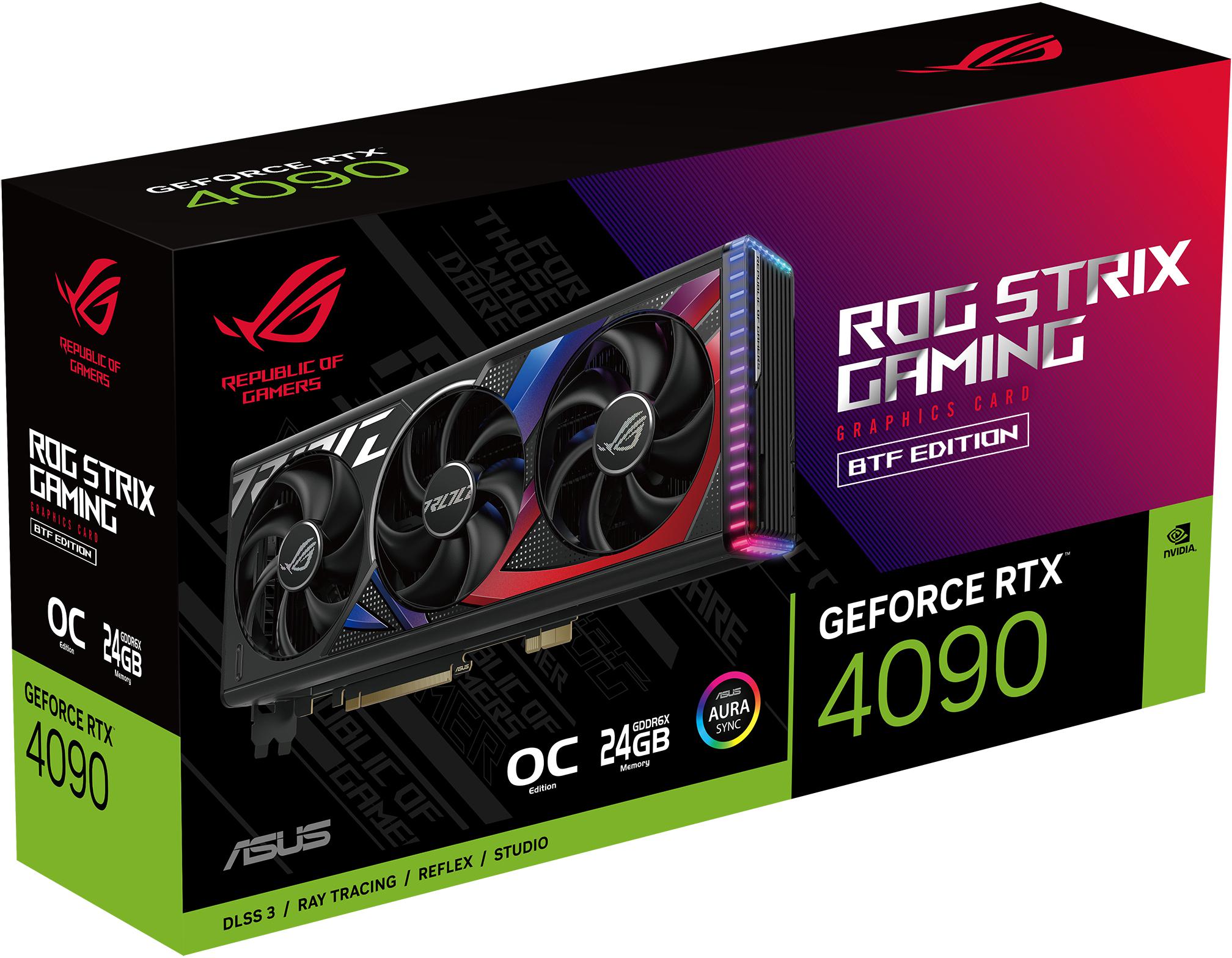 Asus - ** B Grade ** Gráfica Asus GeForce® RTX 4090 ROG Strix Gaming BTF OC 24GB GDDR6X DLSS3